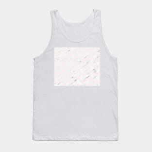 Blush and marble geometric chevron Tank Top